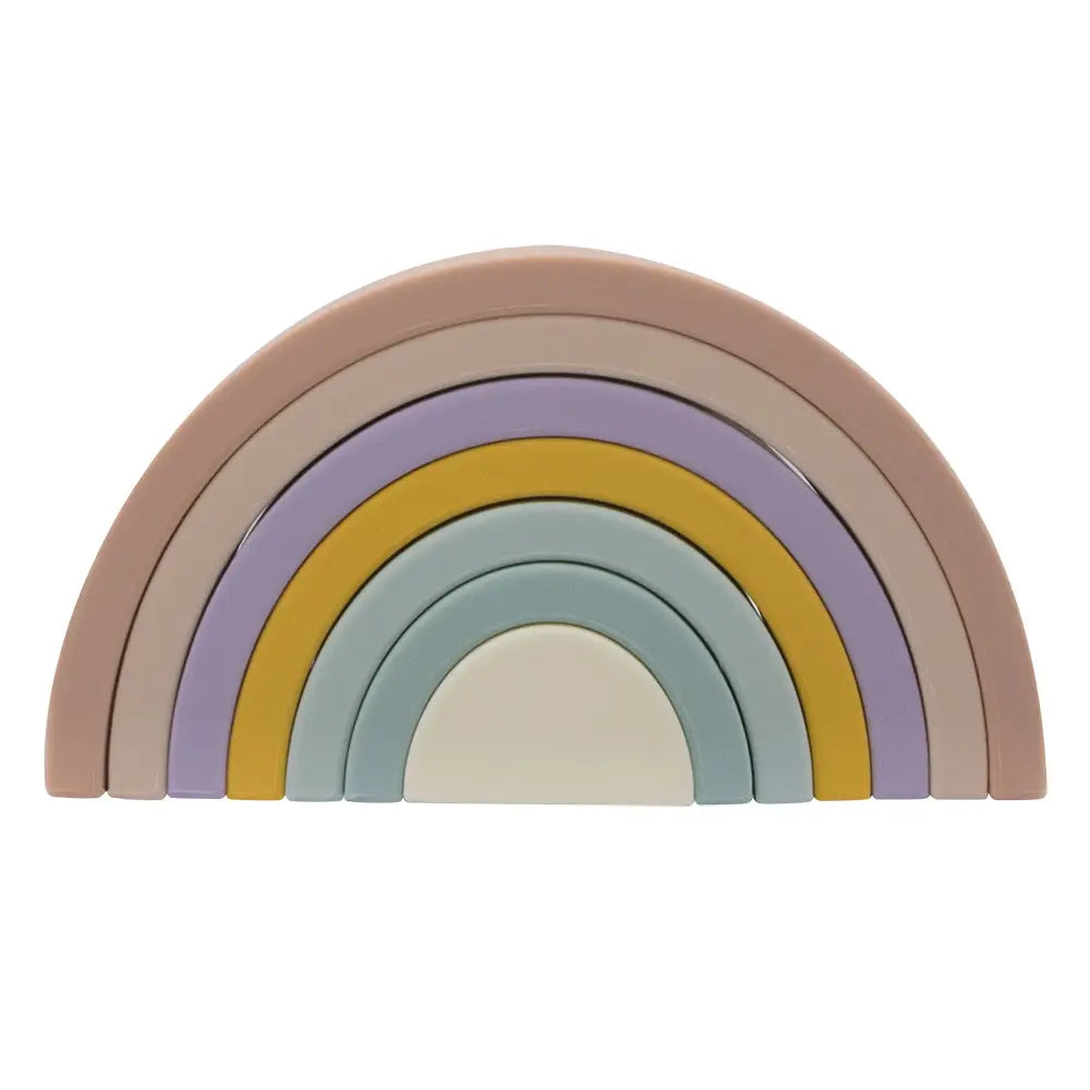 Silicone Rainbow Stacking Puzzle