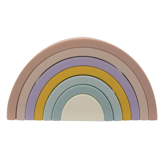 Silicone Rainbow Stacking Puzzle