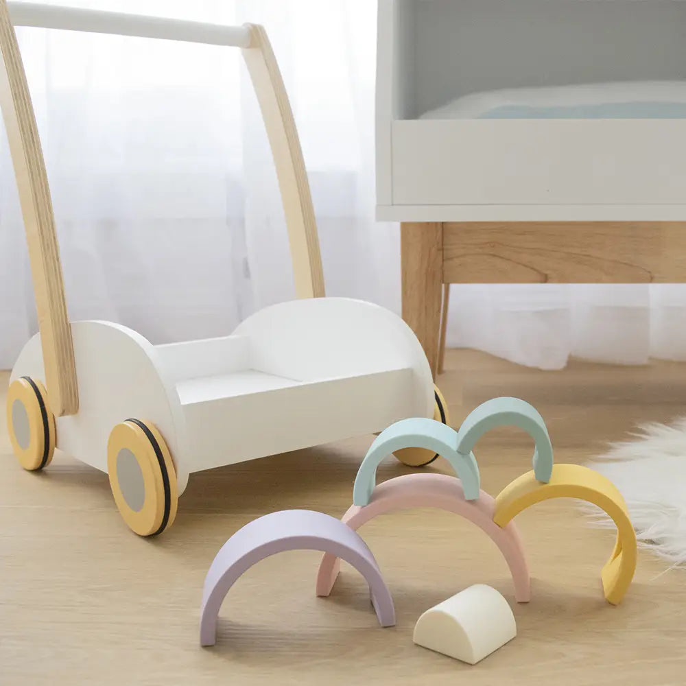 Silicone Rainbow Stacking Puzzle